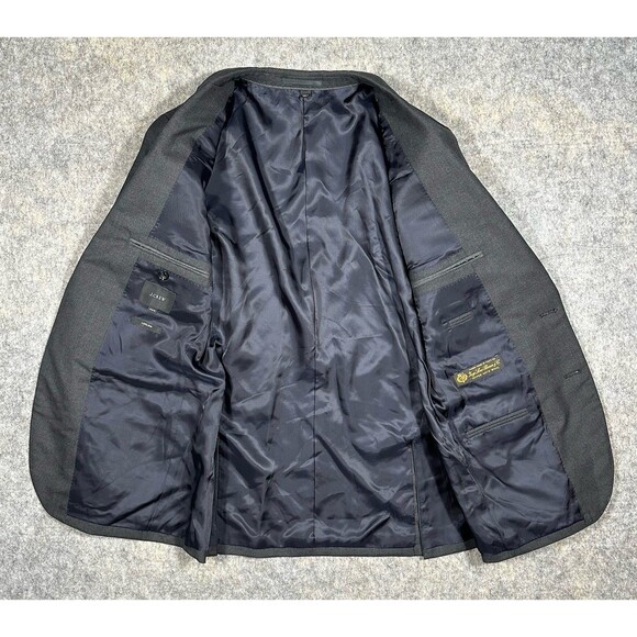 J. Crew Ludlow Blazer Men’s 38S Gray Loro Piana 100% Wool Two Button Coat READ - Picture 4 of 15